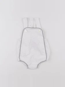 Jacadi - combinaison blanc, gris - 6 mois