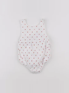 Jacadi - combinaison blanc, rouge - 6 mois