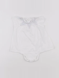 Cyrillus - body blouse blanc - 6 mois