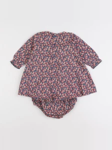 Bouchara - robe bleu, rose - 6 mois