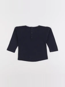 Boutchou - tee-shirt bleu - 9 mois