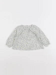 Tape à l'oeil - blouse blanc, vert - 6 mois