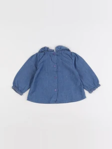 Louis Louise - blouse bleu - 6 mois
