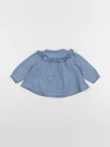 Boutchou - blouse bleu - 6 mois