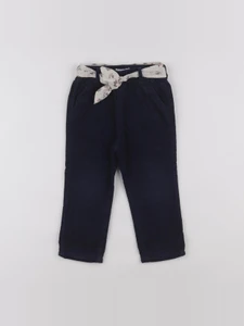 Vertbaudet - pantalon doublé bleu - 24 mois