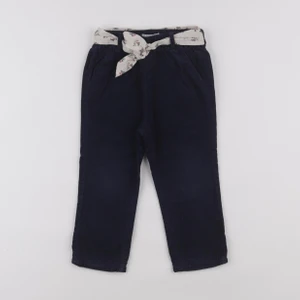 Vertbaudet - pantalon doublé bleu - 24 mois