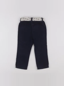 Vertbaudet - pantalon doublé bleu - 24 mois