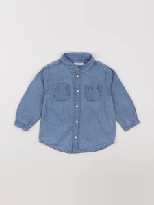 Boutchou - chemise bleu - 18 mois