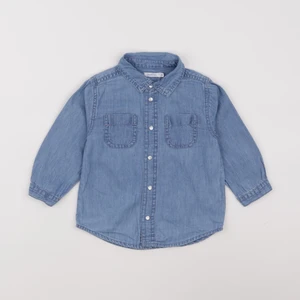 Boutchou - chemise bleu - 18 mois