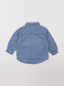 Boutchou - chemise bleu - 18 mois