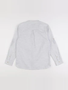 Zara - chemise blanc, bleu - 11/12 ans