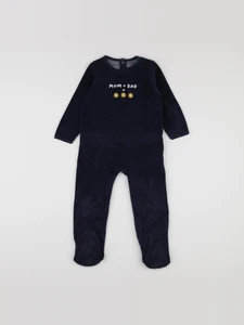Vertbaudet - pyjama velours bleu - 3 ans
