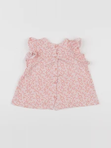Vertbaudet - tee-shirt blanc, rose - 24 mois
