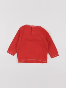 Tape à l'oeil - sweat rouge - 9 mois