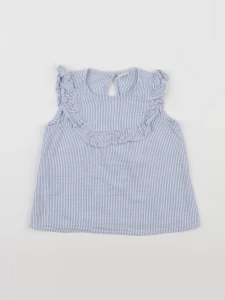H&M - blouse bleu - 12 mois