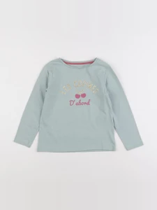 Vertbaudet - tee-shirt vert, or - 6 ans