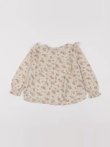 Vertbaudet - blouse beige - 3 ans