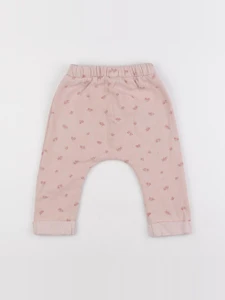 Vertbaudet - sarouel rose - 12 mois