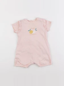 Vertbaudet - combinaison rose - 9 mois