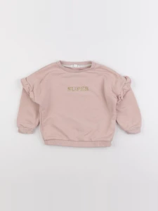 Vertbaudet - sweat rose - 2 ans