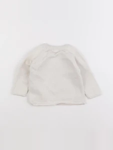 Vertbaudet - pull beige - 12 mois