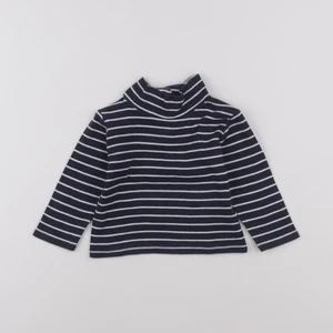 Vertbaudet - sous-pull bleu - 12 mois