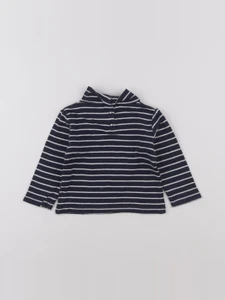 Vertbaudet - sous-pull bleu - 12 mois