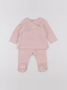 Vertbaudet - pyjama rose - 6 mois