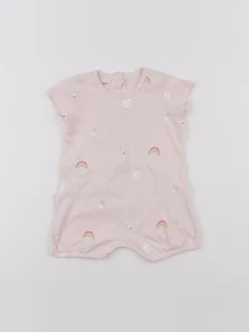 Vertbaudet - combinaison rose - 6 mois