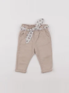 Vertbaudet - jean beige - 9 mois