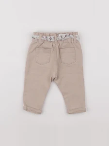 Vertbaudet - jean beige - 9 mois