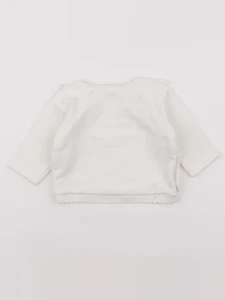 Vertbaudet - sweat beige - 6 mois