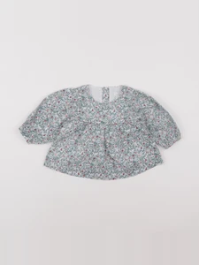 Vertbaudet - blouse vert - 9 mois