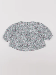 Vertbaudet - blouse vert - 9 mois