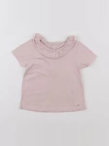Petit Bateau - tee-shirt rose - 18 mois