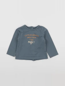 Vertbaudet - tee-shirt vert - 9 mois