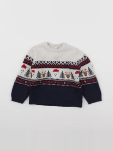 Vertbaudet - pull bleu - 12 mois