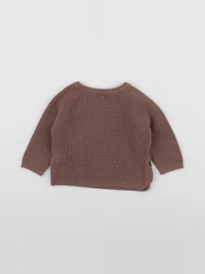 Vertbaudet - pull marron - 9 mois