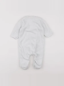 Petit Bateau - sur-pyjama blanc - 6 mois