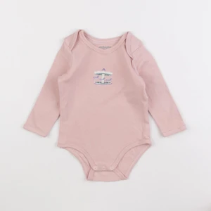 Vertbaudet - body rose - 12 mois