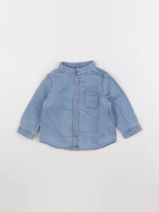 Zara - chemise bleu - 3/6 mois