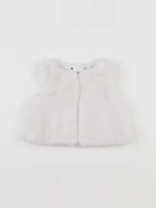 Jacadi - gilet blanc - 6 mois