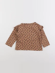 Vertbaudet - tee-shirt marron - 2 ans