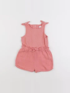 Vertbaudet - combinaison rose - 9 mois