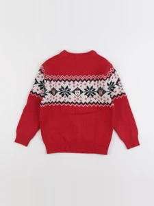 Vertbaudet - pull rouge - 6 ans