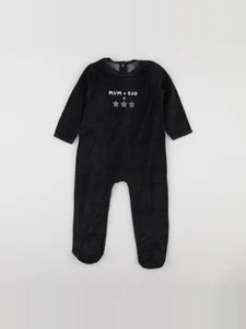 Vertbaudet - pyjama velours noir - 2 ans