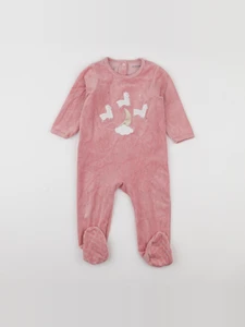 Vertbaudet - pyjama velours rose - 18 mois