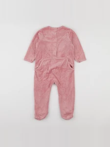 Vertbaudet - pyjama velours rose - 18 mois