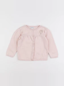 Vertbaudet - gilet rose - 24 mois