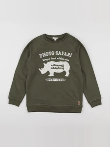 Vertbaudet - sweat vert - 10 ans
